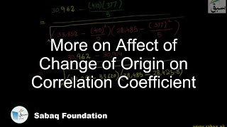 More on Affect of Change of Origin on Correlation Coefficient
