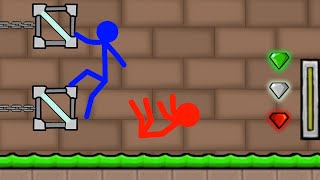 Watergirl and Fireboy Stickman Animation - FUNNY MOMENTS COMPILATIONS