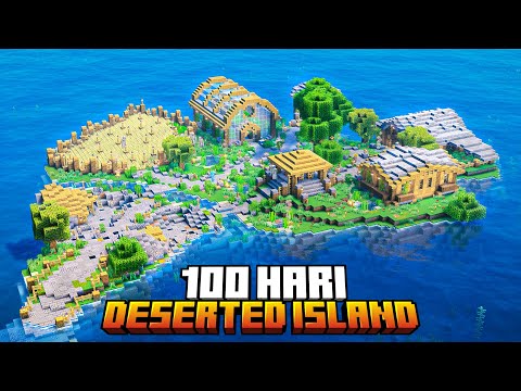 100 Hari Minecraft Hardcore Deserted Island