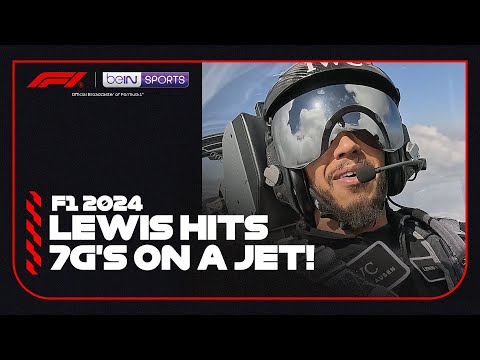 Lewis Hamilton takes to the skies in a fighter jet! | Formula 1 2024