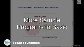 More Sample Programs in BASIC