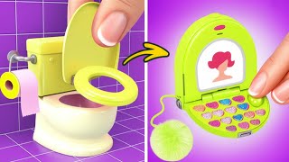 From Nerd To Popular Doll MAKEOVER 👄 Tiny Miniature Crafts & DIY by 123GO!