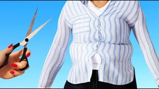 Transforma Roupas Apertadas em Peças Novas! | Hacks de Costura Fáceis DIY