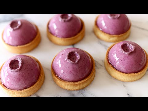 You’ve Never Seen a Blueberry Tart Like This! 💜🍰
