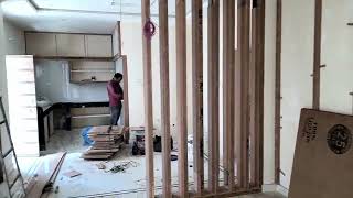 G+2 House interior work going on/ Hyderabad (AS Royal Decor)
