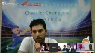 Yuvraj Singh | Hangout | Cheer For Champions | Air India | Q8