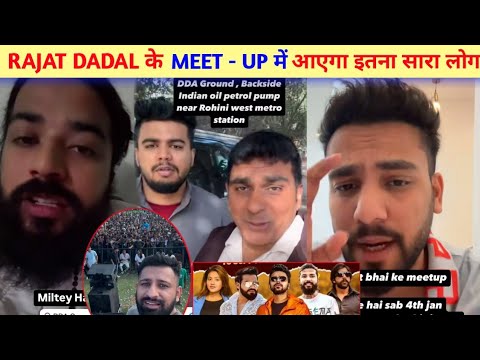 😱Rajat Dalal Grand Meetup || Big Youtubers Support in Rajat Dalal || Elvish, UK07 RIDER,