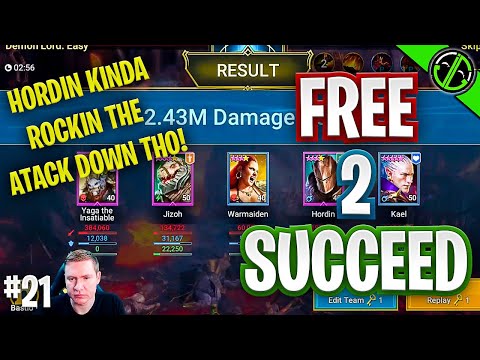 RAID | Easy Clan Boss Damage On The Rise! | Free 2 Succeed - EPISODE 21
