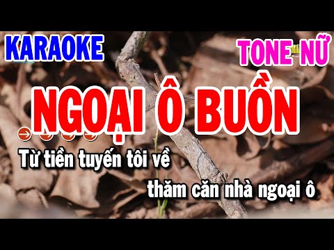 Karaoke Ngoại Ô Buồn Tone Nữ | Nhạc Sống Bolero Dễ Hát | Karaoke Thanh Hải