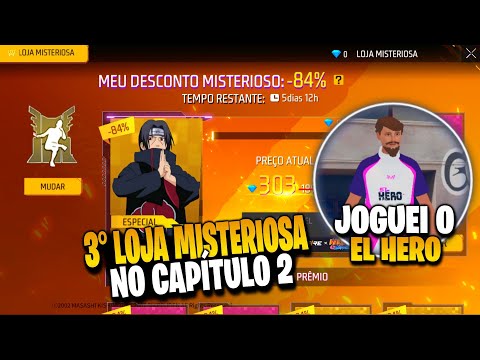 GARENA?? 3° LOJA MISTERIOSA, BAZUCA NO FF? E TESTEI ATUALIZAÇÃO DO EL HERO - NOVIDADES FREE FIRE