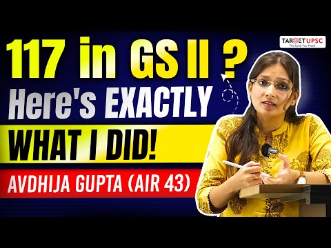 “How I Scored 117 in GS2 | The Strategy No One Talks About!”  | AIR 43 : Avdhija Gupta