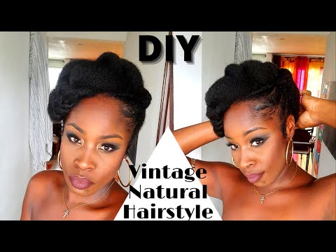 DIY ★ VINTAGE HAIRSTYLE ON MY NATURAL HAIR - By Dy'A