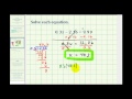 Solving Linear Equations and Operations