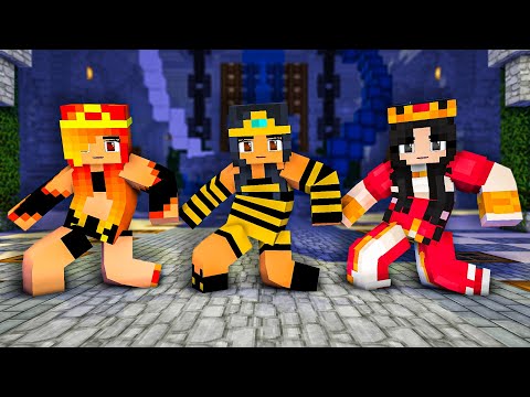 CAPTURED LOVE EMOTE DANCE MEME QUEEN BEE APHMAU, PIGLIN QUEEN, FIRE MERMAID - MINECRAFT ANIMATION