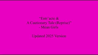 A Cautionary Tale (Reprise) | Mean Girls | Instrumental