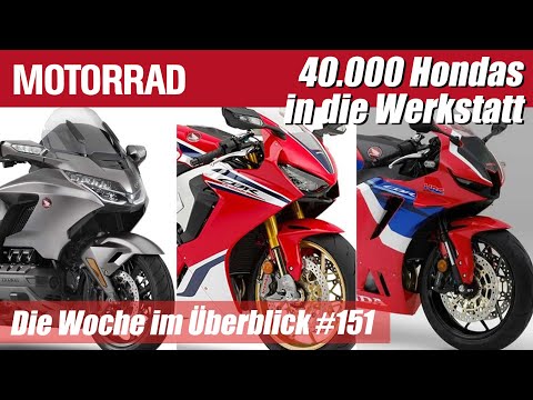 Über 40.000 Hondas müssen wegen der Benzinpumpe in die Werkstatt | MOTORRAD Wochenrückblick #151