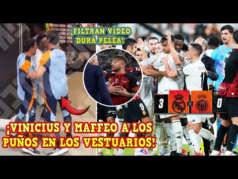 🚨¡ESCÁNDALO! VINICIUS y MAFFEO a los PUÑOS en VESTUARIOS tras el MALLORCA vs REAL MADRID - SUPERCOPA