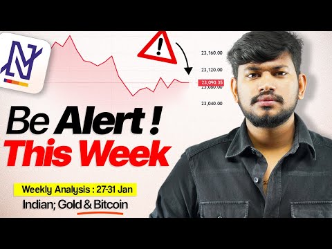 Cautious Week Ahead || Alert | Weekly Market Analysis |Nifty , Banknifty , Gold and BTC - 27-31 JAN