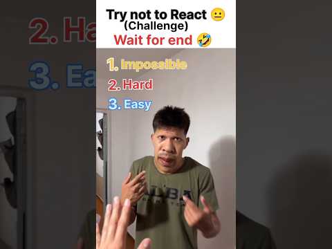 Try not to React 😐 #challenge #funny #trynottolaugh