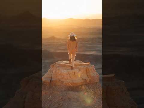 Asked a stranger to pose in the most beautiful sunrise