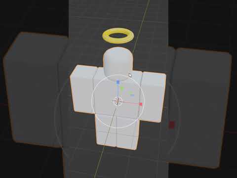 The Easiest Roblox UGC Accessory To Make In Blender! (Classic Angelic Halo Hat)  #roblox #robloxugc