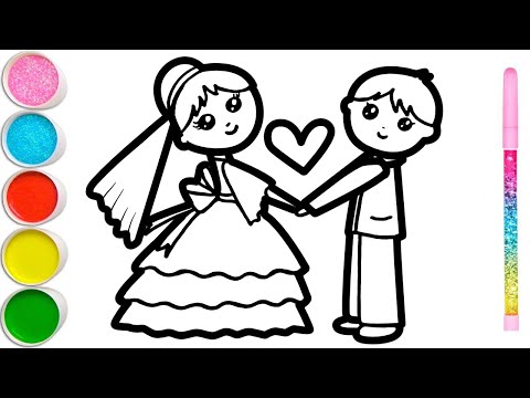 How to draw a wedding, cosmetics, elephant, clothes for children