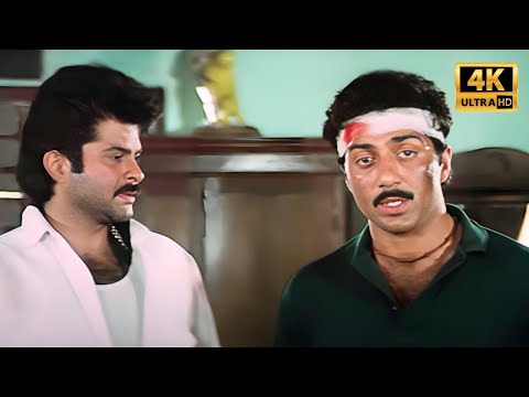 ताकत के नमूने को तुम तो जुलूस समझ बैठे | Inteqam | Sunny Deol, Anil Kapoor | Action Scenes