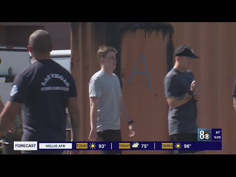 YouTube video thumbnail: Las Vegas Fire Hosts Camp to Recruit Future Firefighters