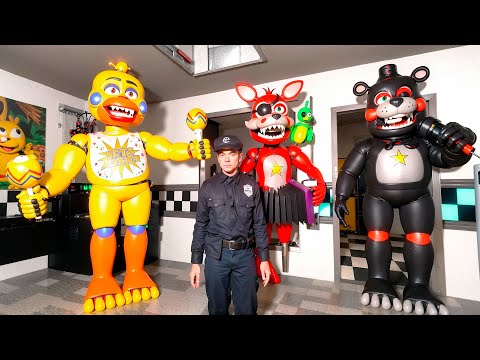 АНИМАТРОНИКИ ПУГАЮТ ОХРАННИКА FNAF COOP Garry's Mod
