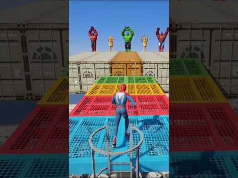 GTA 5 Epic Water Ragdolls | Spider-Man Jumps / Fails  SpiderMan vs Minions & Hulk #shortsfeed