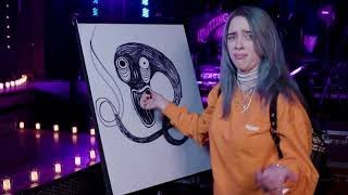 Billie Eilish Attempts The Blank Canvas Challenge