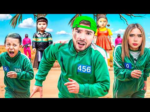 10 Youtubers Pelean En El Juego del Calamar !!