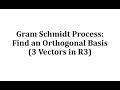 Understanding the Gram-Schmidt Process