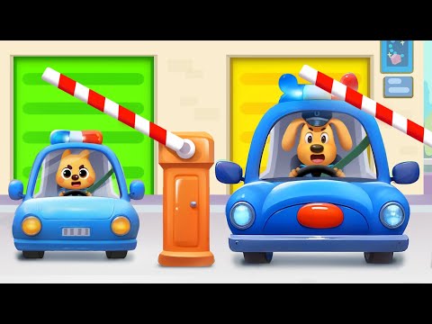 Kids' Driving Center | Pretend Play | Street Vehicles | Safety Rules | Sheriff Labrador | BabyBus