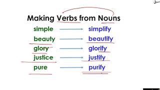 Forming Verbs from Nouns