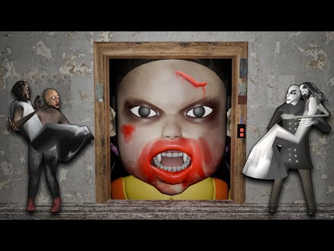 Granny Family vs Slendrina Family vs Evil Doll Funny Horror Animation