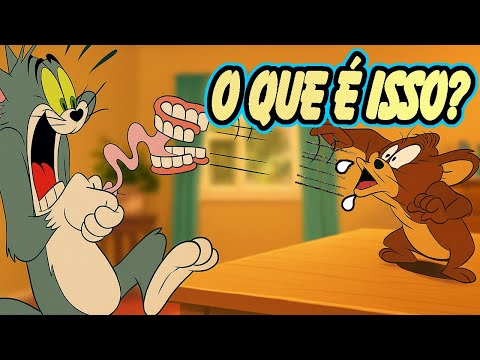 Tom Tenta Tirar o Chiclete do Jerry… Mas a Dentadura Sai Voando! | Tom e Jerry Gibi