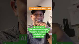 How AI Saves Me Money $$. #AI #savemoney #business