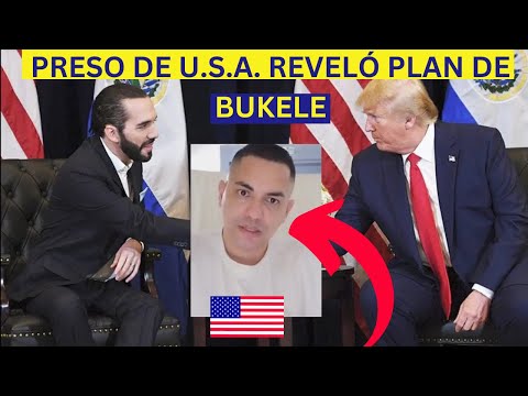 PRESO EN ESTADOS UNIDOS DESTAPÓ EL PLAN DE TRUMP Y  NAYIB BUKELE