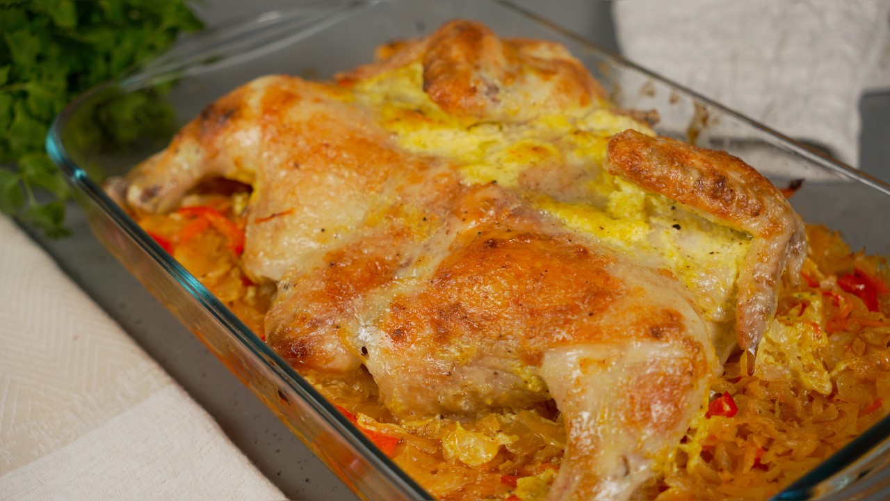 Ужин ленивой хозяйки или все сложила и забыла, ну очень вкусная курица в духовке! Просто и вкусно