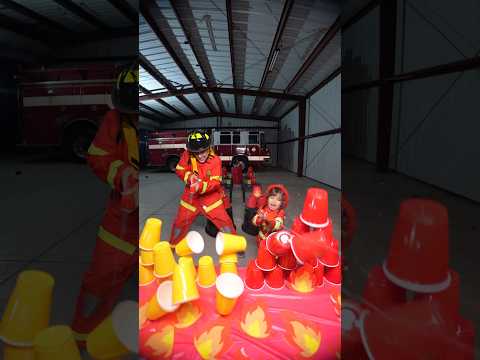 Father vs Son Fire Fighter Race! 🔥 🧑‍🚒