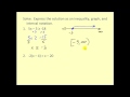Solving Linear Inequalities in One Variable