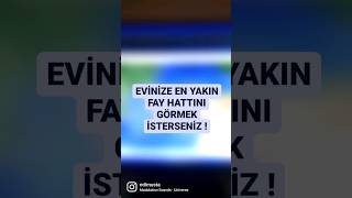 Eve En Yakın Fayı Bulmak! #deprem #fay #coğrafya