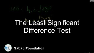 The Least Significant Difference Test