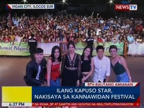 Ilang Kapuso Star Nakisaya Sa Kannawidan Festival Sa Ilocos Sur