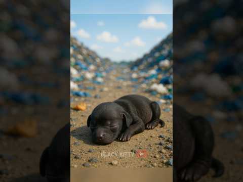 The Sad Life Of a Black Puppy.๐๐ข