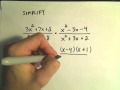 Factoring and Simplifying Rational Expressions