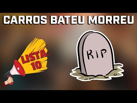 10 CARROS BATEU MORREU