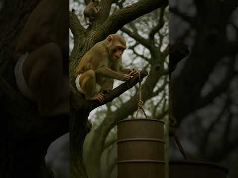 Witch Kidnaps Baby Monkey - But Karma Strikes Back in the Funniest Way #monkey #shorts