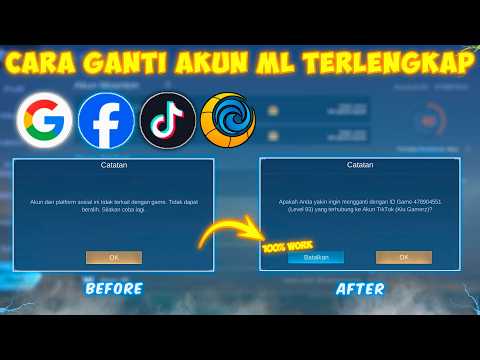 4 CARA GANTI AKUN MOBILE LEGEND TERBARU!! CARA MENGGANTI AKUN MOBILE LEGEND TERBARU 2025